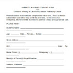 6 Child Medical Consent Forms Sample Templates