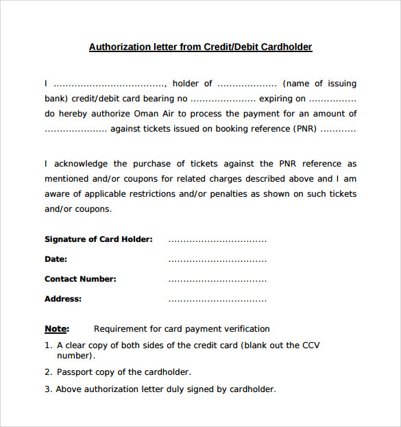 9 Sample Bank Authorization Letter Free Examples Format Sample 