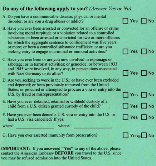Child Who Ticked Yes To US Visa Nazi Question Fast tracked For War 