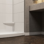 TR 09 1 4 Trim For Curved Shower Pan TR 09 Mincey Marble
