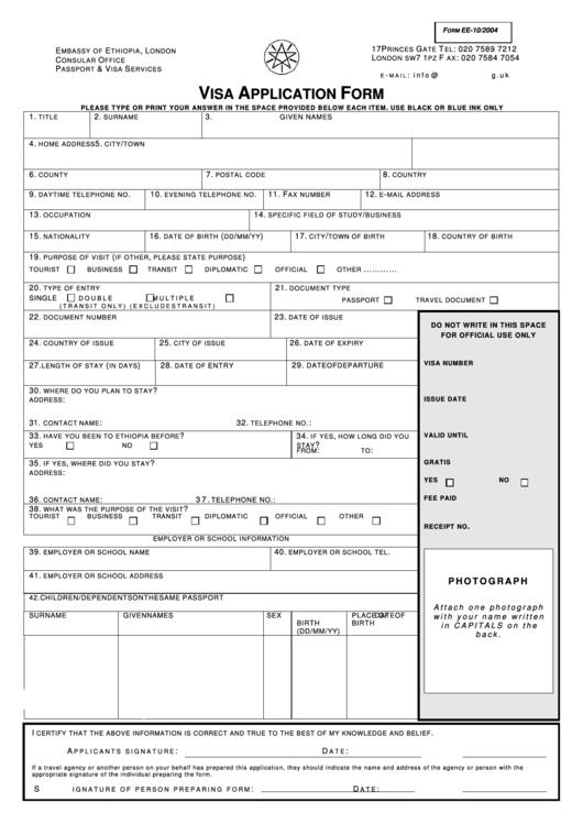 Www Ethiopian New Passport Application Format Pdf FREE 10 Sample 
